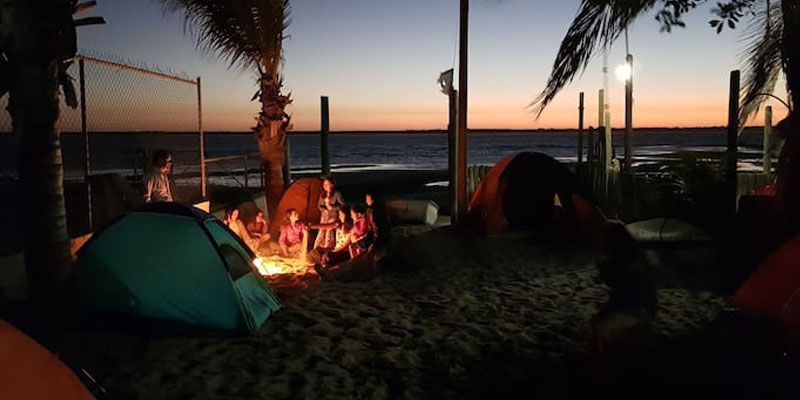 Acampada en la Riviera Maya