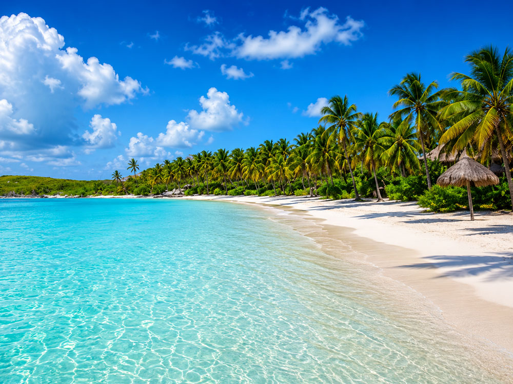 Una de las playas de Isla Contoy